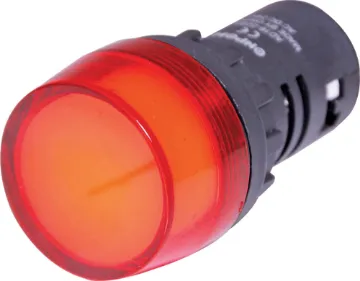 Red 24V AC/DC 29mm Panel Lamp Voltage: 24V
Electrical life: 30,000 hours
Dialectric strength: 2.5KV (AC RMS), 1min
Frequency: 50-60Hz
Rated operating current: <20mA
Brightness: >100cd/m2
Insulation resistance: 5M Ohm
IP Class: IP40.