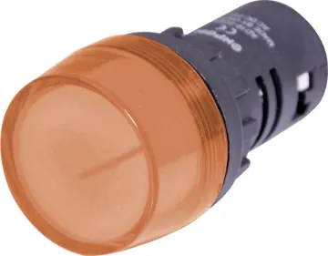 Orange 12V AC/DC 29mm Panel Lamp Voltage: 12V
Electrical life: 30,000 hours
Dialectric strength: 2.5KV (AC RMS), 1min
Frequency: 50-60Hz
Rated operating current: <20mA
Brightness: >100cd/m2
Insulation resistance: 5M Ohm
IP Class: IP40.