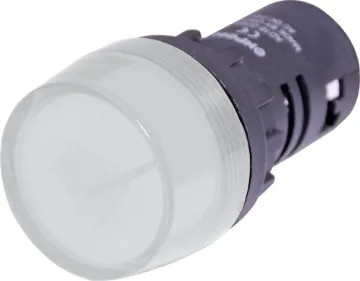 White 12V AC/DC 29mm Panel Lamp Voltage: 12V
Electrical life: 30,000 hours
Dialectric strength: 2.5KV (AC RMS), 1min
Frequency: 50-60Hz
Rated operating current: <20mA
Brightness: >100cd/m2
Insulation resistance: 5M Ohm
IP Class: IP40.