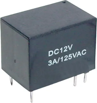 3A 12VDC SPDT PCB Mount Micro Relay Fully sealed construction (immersion cleanable).
