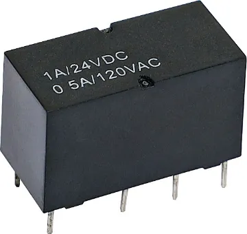 1A 12VDC DPDT PCB Mount Micro Relay Fully sealed construction (immersion cleanable).