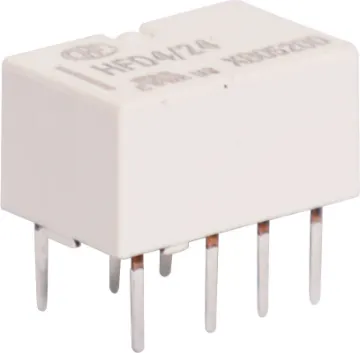 2A 5V DC Coil DPDT Sub Miniature Signal PCB Relay Compact 2A DPDT signal relay. 5V DC coil. Fully sealed construction, makes it ideal for immersion cleaning and large scale manufacturing. Low power consumption. Surge withstanding up to 2500V.