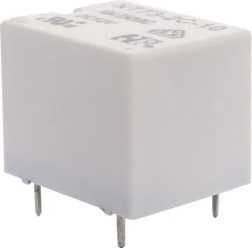 10A 12VDC SPDT PCB Mount Relay Non-sealed type, suitable for flow soldering
