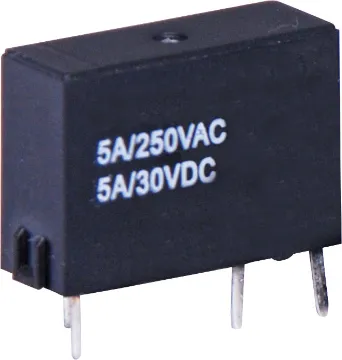 5A 12VDC SPST PCB Mount Mini Relay Non-sealed type, suitable for flow soldering