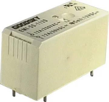 12A 24VDC SPDT PCB Mount Relay Non-sealed type, suitable for flow soldering