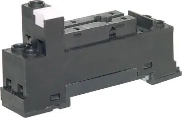 SPDT 10A DIN Rail Mount Relay Cradle Base SPDT Model 
Suits: S 4168, S 4170A, S4175A
Connections Are via screw terminals.