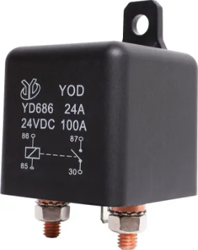 100A 24VDC High Current SPST Automotive Relay Suitable for automotive applications such as alarms, driving lights, horns, fog lights etc.