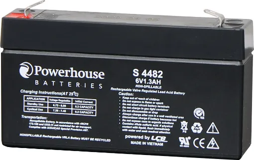 This 6V 1.3Ah sealed lead acid (SLA) battery is a compact battery for powering 6V equipment. 