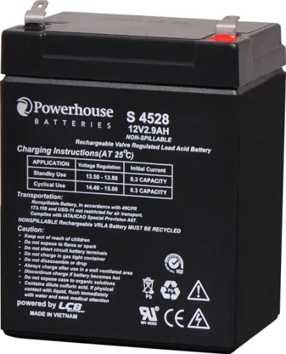 This 12V 2.9Ah sealed lead acid (SLA) battery is a compact battery for powering 12V equipment. 