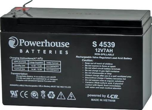 This 12V 7Ah sealed lead acid (SLA) battery is a compact battery for powering 12V equipment. 