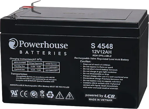 Premium grade, long life and maintenance free sealed lead acid batteries. Cells are fully sealed to prevent leakage of electrolyte. 