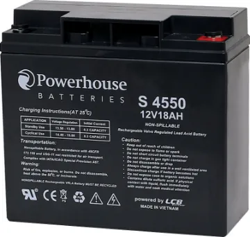 12V 18Ah Sealed Lead Acid (SLA) Battery M5/F13 This 12V 18Ah sealed lead acid (SLA) battery is a compact battery for powering 12V equipment.