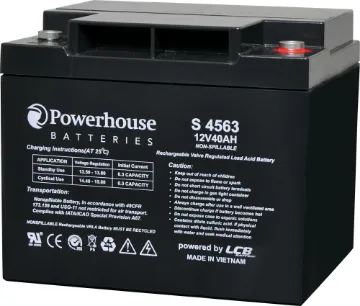 12V 40Ah Sealed Lead Acid (SLA) Battery M6 This 12V 40Ah sealed lead acid (SLA) battery is a compact battery for powering 12V equipment.