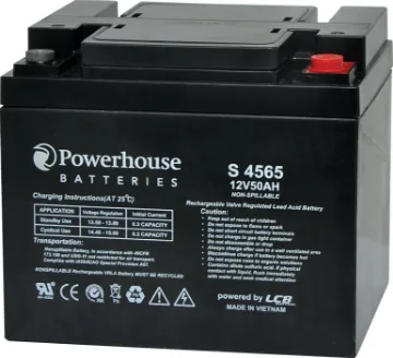 12V 50Ah Sealed Lead Acid (SLA) Battery M6/F8 This 12V 50Ah sealed lead acid (SLA) battery is a compact battery for powering 12V equipment.