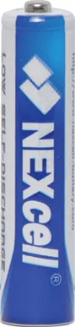 AAA Low Discharge NiMH Rechargeable Battery 4pk Low discharge Ni-MH batteries ready for use straight out of the pack and rechargeable in a AA or AAA charger. Recharge up to 1000 times. Hold up to 85% capacity even when unused for 12 months. 900mAH Capacity.