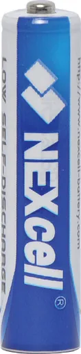 Low discharge Ni-MH batteries ready for use straight out of the pack and rechargeable in a AA or AAA charger. Recharge up to 1000 times. Hold up to 85% capacity even when unused for 12 months. 900mAH Capacity.
