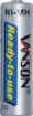 Low discharge Ni-MH batteries ready for use straight out of the pack and rechargeable in a AA or AAA charger. Recharge up to 1000 times. Hold up to 85% capacity even when unused for 12 months. 2300mAH Capacity

Suitable for our A 0281 charger.