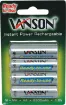 Low discharge Ni-MH batteries ready for use straight out of the pack and rechargeable in a AA or AAA charger. Recharge up to 1000 times. Hold up to 85% capacity even when unused for 12 months. 2300mAH Capacity

Suitable for our A 0281 charger.