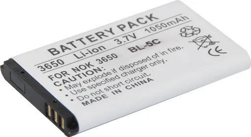 Otherwise known as a Nokia phone battery. This is a
common replacement for many consumer devices.
Also can be built into compact projects. 3.7V.