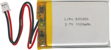 3.7V 1100mAh Polymer Lithium Ion Battery (LiPo) Polymer Lithium Ion batteries offer superior energy density. 
With a cell voltage of 3.7 Volts, these batteries are perfect for microcontrollers and other low power devices, especially when paired with a good DC/DC regulator for logic level output.