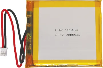 3.7V 2000mAh Polymer Lithium Ion Battery (LiPo) Polymer Lithium Ion batteries offer superior energy density. 
With a cell voltage of 3.7 Volts, these batteries are perfect for microcontrollers and other low power devices, especially when paired with a good DC/DC regulator for logic level output.