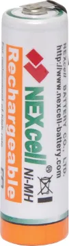 AA 2400mA NiMH Rechargeable Battery Solder Tag High quality NiMH 2400mAh rechargeable batteries.