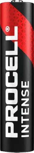 AAA size, pack of 4. Procell Alkaline Intense AAA industrial batteries are specifically designed to last longer in high drain professional devices that require a high amount of power or peaks of power, such as blood Pressure monitors, soap dispensers or flashlights.