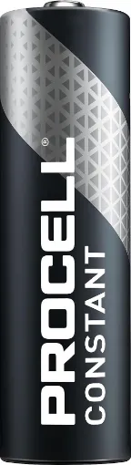 Procell Alkaline Constant AA industrial batteries are ideal for powering low drain professional devices which require constant current over a long period of time, such as security keypads, remote controls and glucometers. 