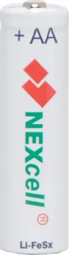 AA NexCell Long Life Lithium Battery 2pk Ready to use long life lithium batteries with 10 year shelf life.  Ideal for high power devices such as digital cameras, game consoles etc. 
Not rechargeable.