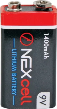 9V Nexcell Lithium Battery Lasts up to 5 times longer than a normal alkaline!
Due to the extra capacity these batteries are 1mm wider than a regular 9V 216 cell and may not fit into some devices.