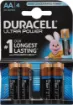 AA Pack Of 4 

Specially Formulated Ultra is DURACELL''s best battery for Photo/Electronic devices. 