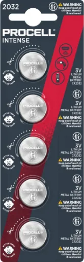 Procell Lithium Coin Intense 2032 industrial batteries are designed to deliver reliable and safe power in professional devices. 