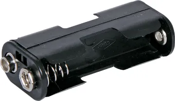 2 X AA Battery Holder Dual AA Plastic battery holder.