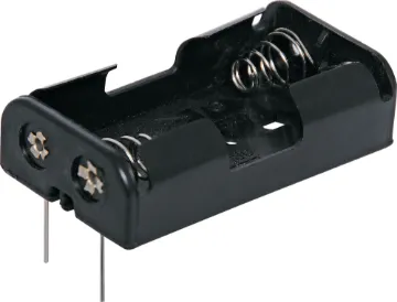 2 X AA PCB Mount Flat Battery Holder PCB Mount Flat Battery Holder to suit 2 x AA batteries.