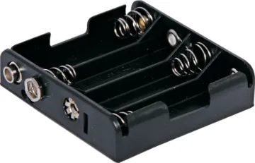 4 X AA Flat Battery Holder 4 x AA Flat Plastic battery holder.