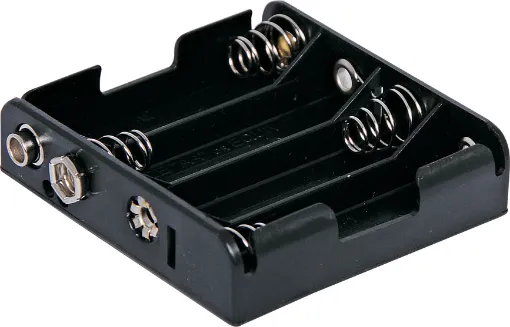 4 x AA Flat Plastic battery holder.