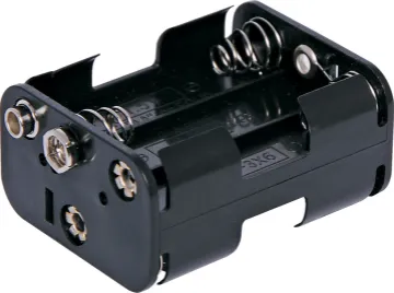 6 X AA Square Battery Holder 6 x AA Square Plastic battery holder.