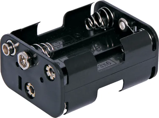 6 x AA Square Plastic battery holder.