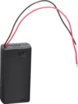 2 X AA Battery Holder With On/Off Switch Features on/off switch and locking screw for battery cover.