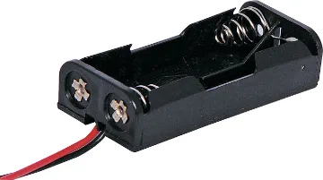 2 X AAA Battery Holder Dual AAA Plastic battery holder. Supplied with fly leads.