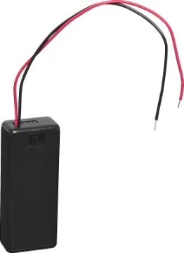 2 X AAA Battery Holder With On/Off Switch Features on/off switch and locking screw for battery cover.