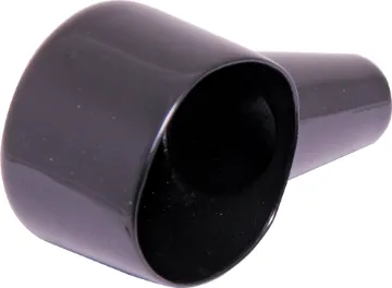 42mm Black Battery Terminal Cover Made from flexible PVC these covers protect and insulate battery terminals on SLA and automotive batteries. Prevents buildup of dirt on terminals and helps to reduce the possibility of accidental short circuits. 
15mm Cable Entry