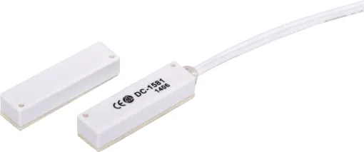 Ultra Mini Size. Surface mount with wire leads. Contacts close with magnet. Includes matching magnet. Approx. 25 x 6 x 5mm size, 8mm max. working distance.