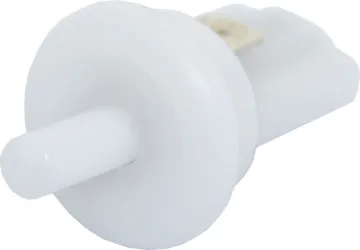 Normally Open ( N/O ) White Tamper Switch  Panel hole 18.5mm. Snap-in fit. Contacts close when plunger is pressed in. Suits S 5462 siren cover.