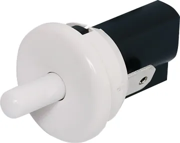 Normally Closed ( N/C ) Tamper Switch Panel hole 21mm. Snap-in fit. Similar to refrigerator door switch. Rated 250V at 0.2A. Contacts open when plunger is pressed in.