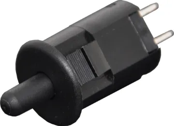 Normally Open ( N/O ) Black Tamper Switch Panel hole 15mm. Snap-in fit. S 5170 Contacts close when plunger is pressed in.