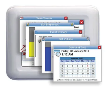 Colour LCD Touchscreen Keypad to Ness Alarms Additional keypad for D8x and D16x NESS security alarm systems.
