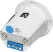 An ultra compact PIR motion detection unit suitable for installation directly into the ceiling. 120° beam provides 6-8 metres of conical detection coverage when mounted on the typical 2.4-3m ceiling. 12V DC input. Mounting hole size: 31mm. Dimensions: 40Ø x 52mm. 