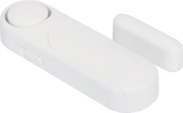 Small Magnetic Door and Window Alarm/Chime This mini magnetic reed switch senses when a door or window opens and can alert you with either an alarm or chime. This makes it suitable for both security purposes or for notifying you when customers arrive at your business.