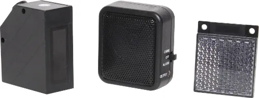 This handy entry alert system sounds whenever its infra red beam is broken. It is ideal for shops, receptions and sales areas. The extended 7 metre range is perfect for wide sliding/automated doors. The in-built speaker can be switched between alarm, chim